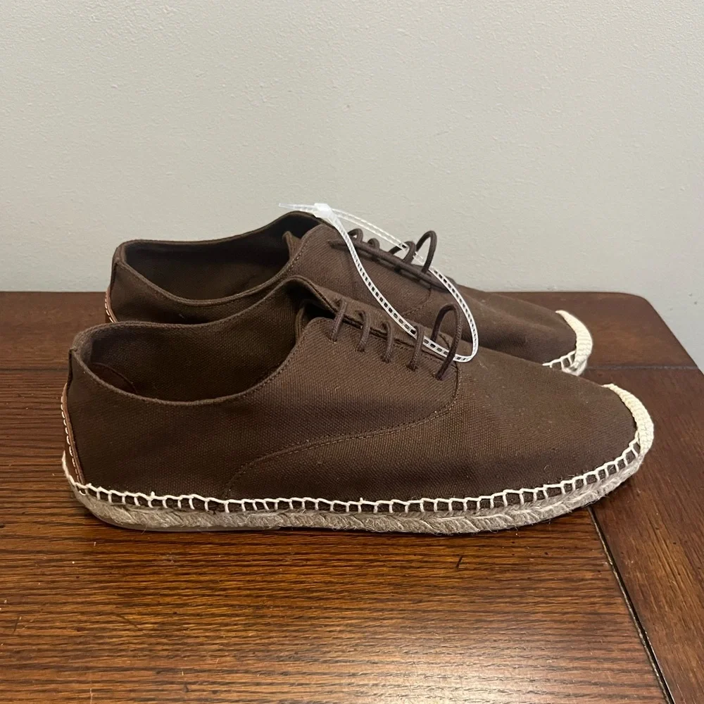 Polo Ralph‎ Lauren canvas lace up espadrilles NEW 10